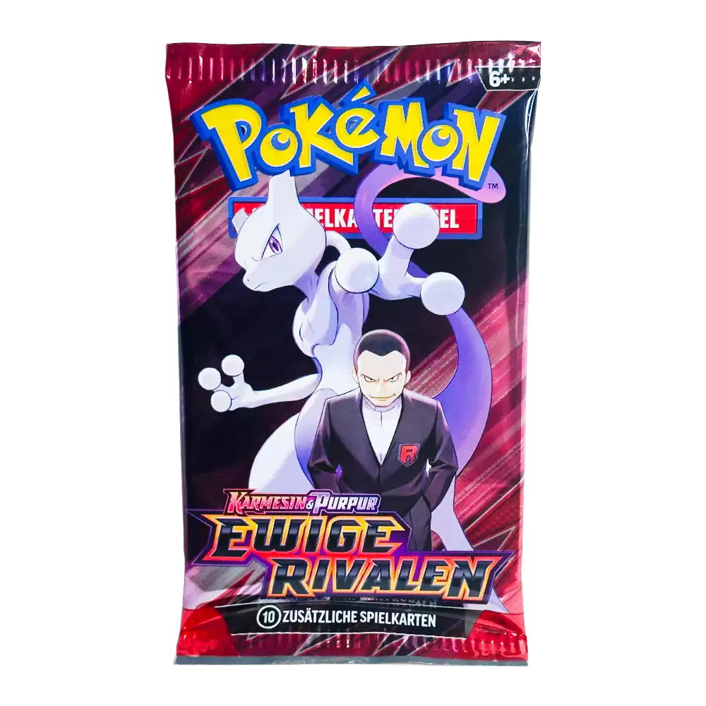 Pokémon Ewige Rivalen Booster Pack – deutsche Version – Vorderansicht der Verpackung