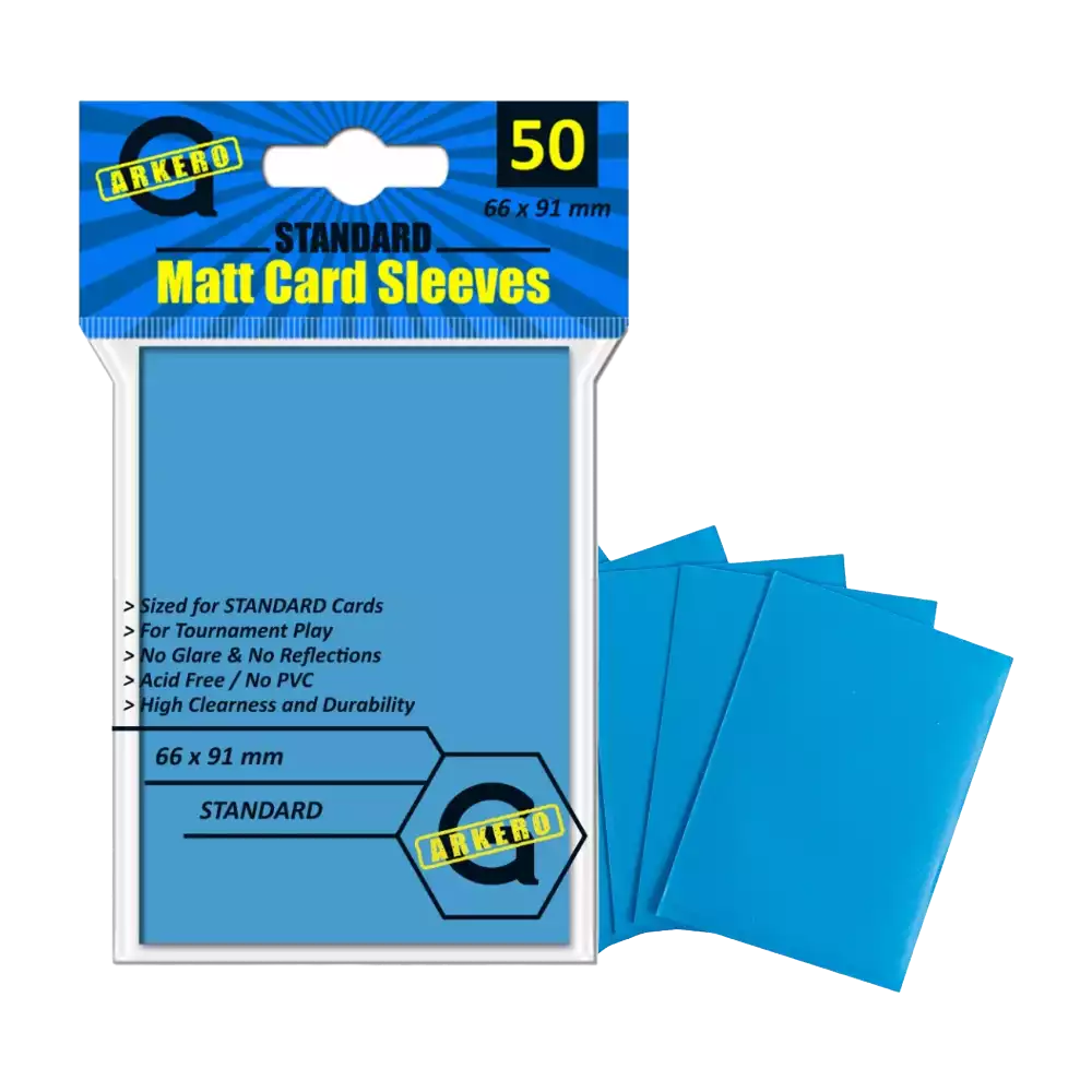 Arkero-G Matt Card Sleeves Hellblau (50 Kartenhüllen)