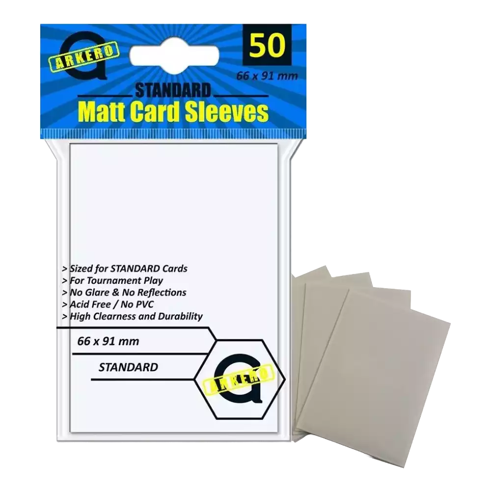 Arkero-G Matt Card Sleeves Weiß (50 Kartenhüllen)