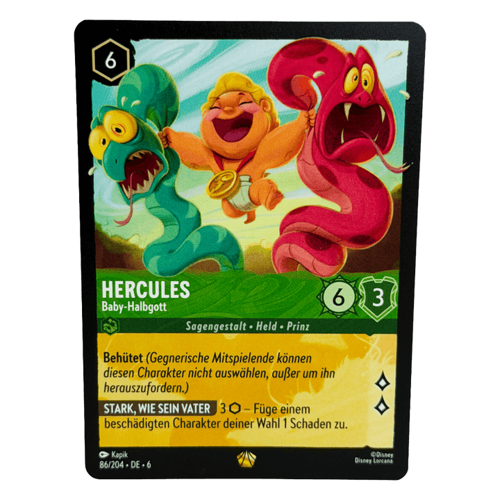 Lorcana Hercules - Baby-Halbgott 86/204 (DE)