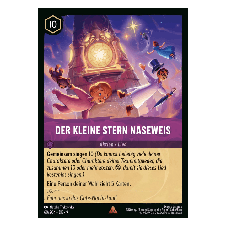 Beispiel für eine Disney Lorcana Liedkarte