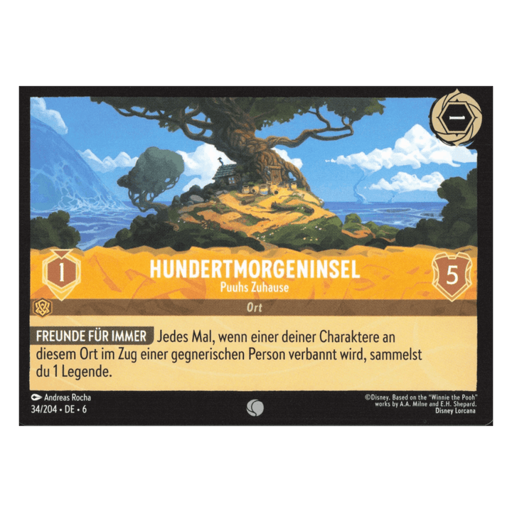 Beispiel für eine Disney Lorcana Ortskarte