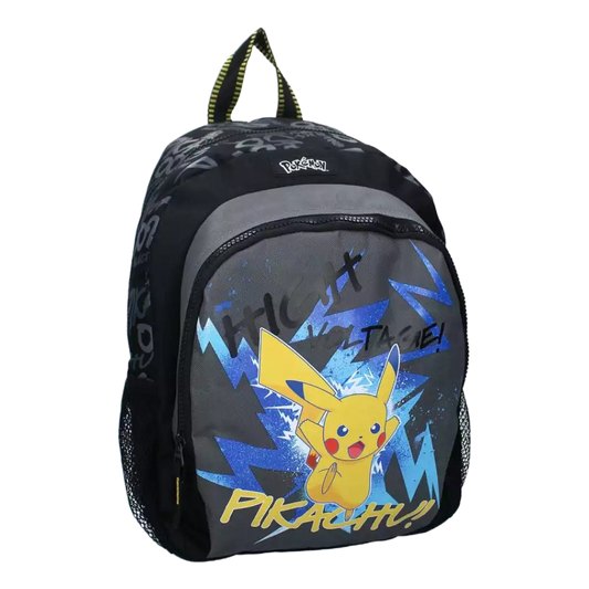 Pokémon Pikachu Rucksack Blau/Schwarz (35cm)