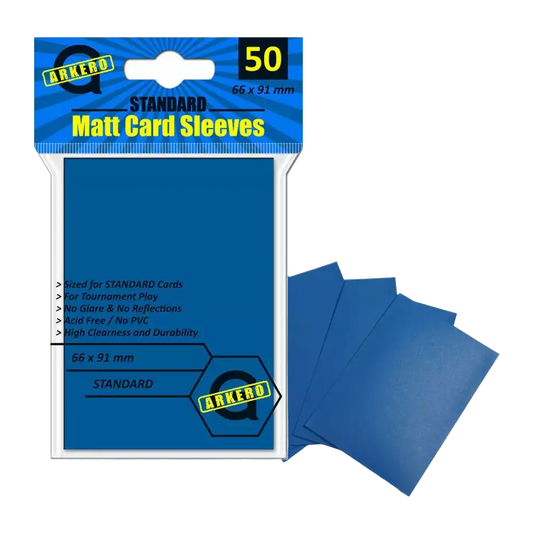 Arkero-G Matt Card Sleeves Blau (50 Kartenhüllen)