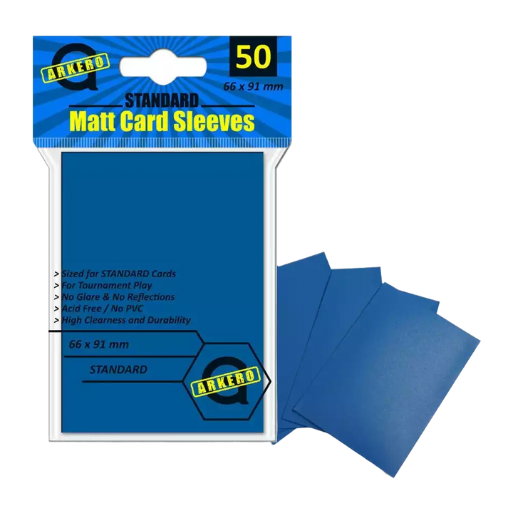 Arkero-G Matt Card Sleeves Blau (50 Kartenhüllen)