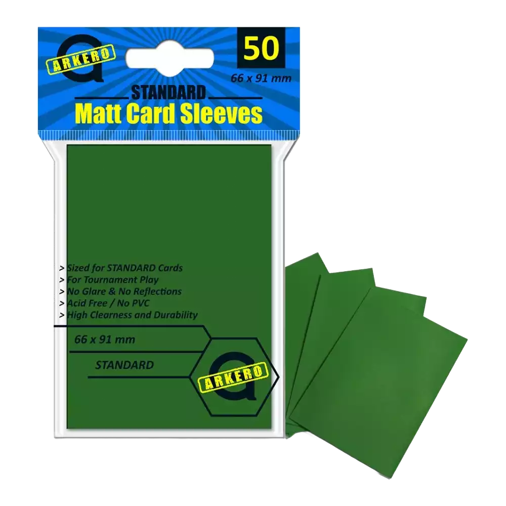 Arkero-G Matt Card Sleeves Grün (50 Kartenhüllen)