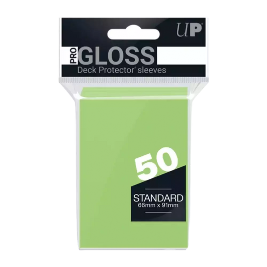 Ultra Pro - Gloss Card Sleeves Limetten Grün (50 Kartenhüllen)