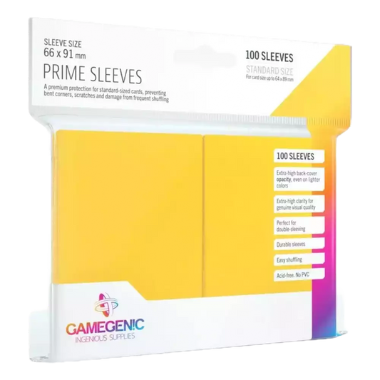 Gamegenic - Prime Sleeves Gelb (100 Kartenhüllen)