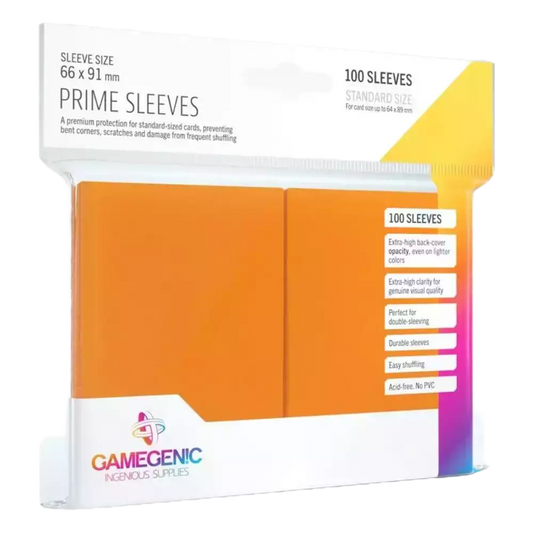 Gamegenic - Prime Sleeves Orange (100 Kartenhüllen)