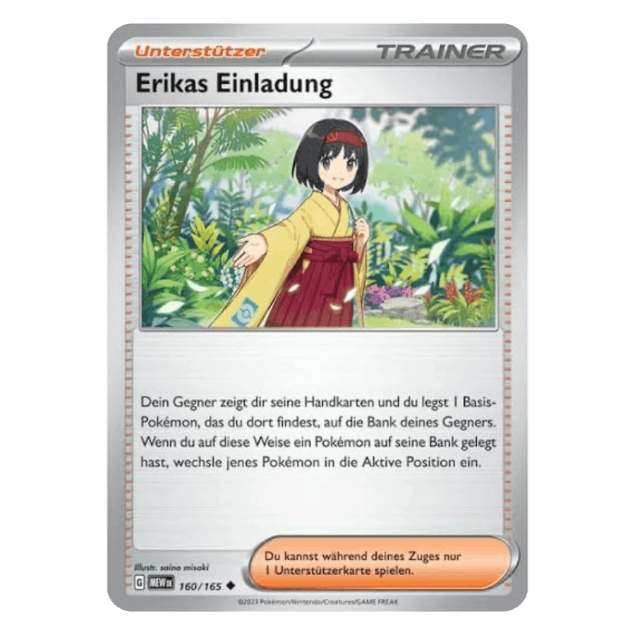 Beispiel einer Pokémon-Trainerkarte