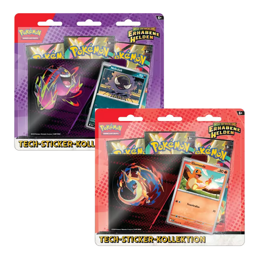 Pokémon - Mega Entwicklung / Erhabene Helden Tech Sticker Kollektion 3-Pack Blister (DE)