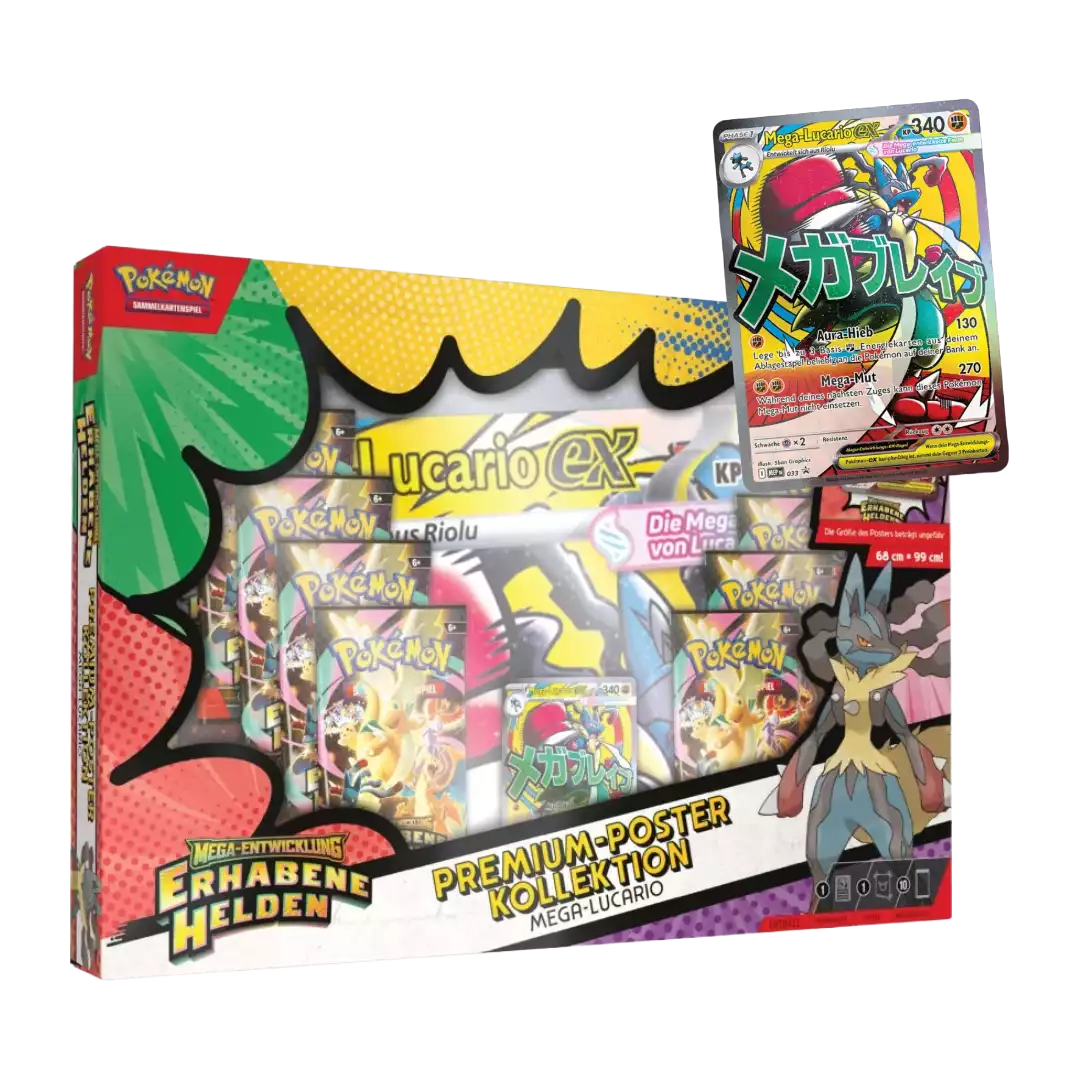 Pokémon - Erhabene Helden Mega-Lucario Premium Poster Kollektion (DE)