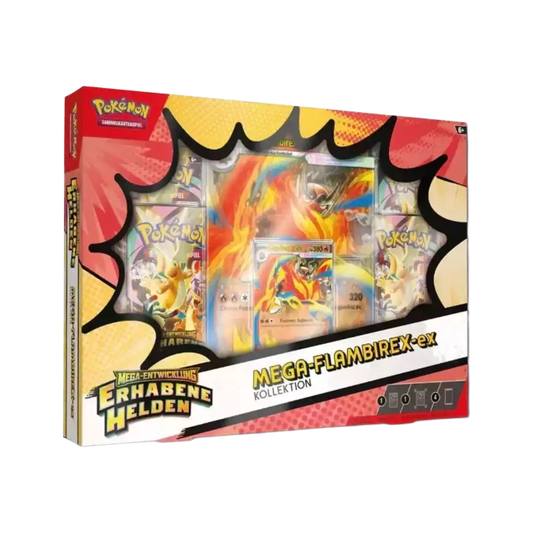 Pokémon - Erhabene Helden Mega-Flambirex ex Kollektion (DE)