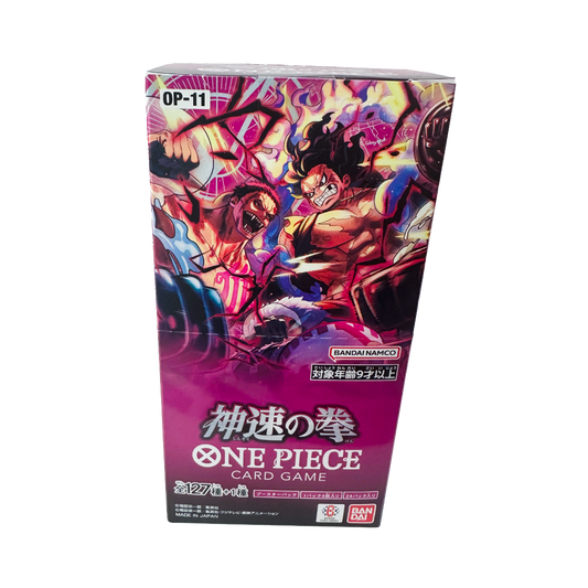One Piece OP-11 Fist of Divine Speed Booster Display (JP)