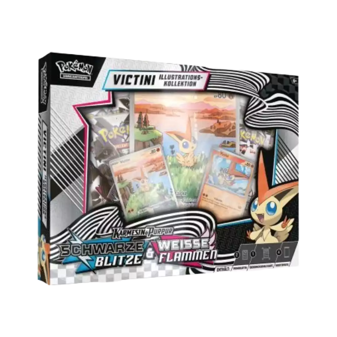 Pokémon Schwarze Blitze & Weiße Flammen - Victini Illustrations Kollektion (DE)