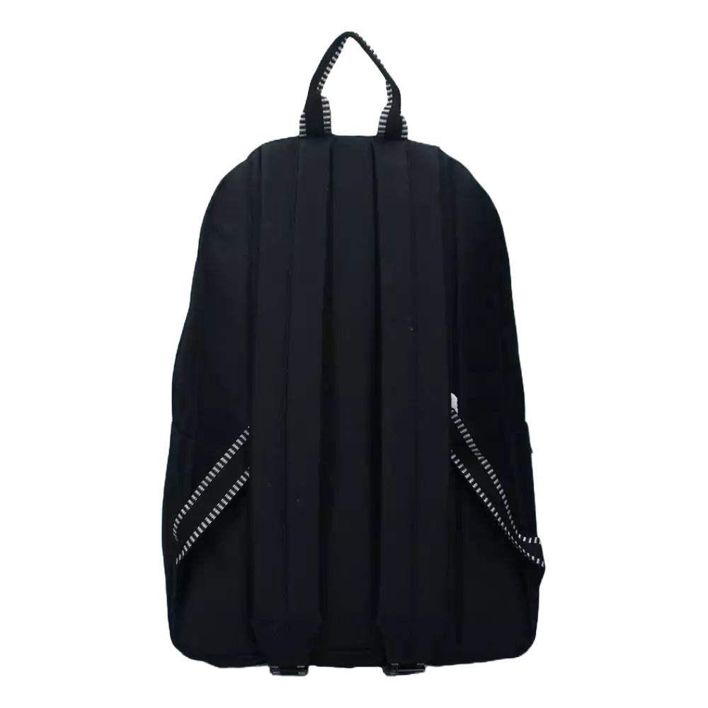 Rückansicht des Pokémon Pikachu Rucksacks Grau/Schwarz (41 cm) mit gepolsterten Trägern und stabiler Rückenplatte für komfortablen Transport