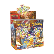 Geöffnetes Pokémon Stürmische Funken Display mit 36 Booster Packs – deutsche Version