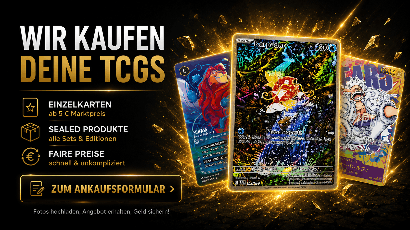 TCG-Ankauf für Einzelkarten und Sealed Produkte bei Xtreme Hits